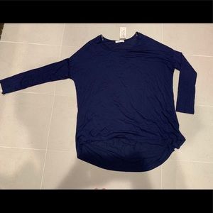 Cherish Navy Blue High Low Tunic